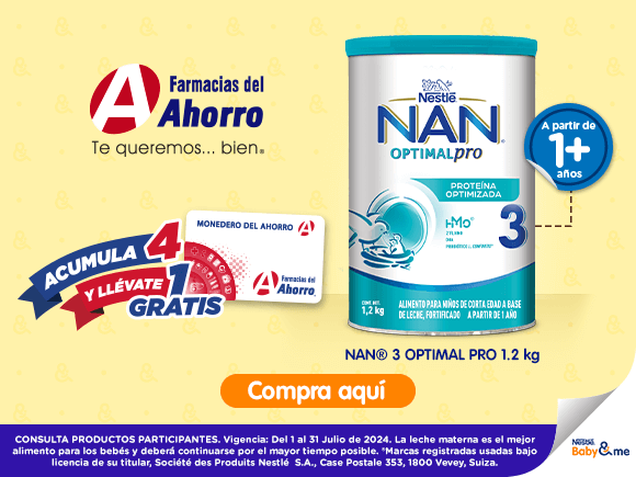Nestlé NAN 3 Optipro Leche en Polvo Lata 1.2 kg