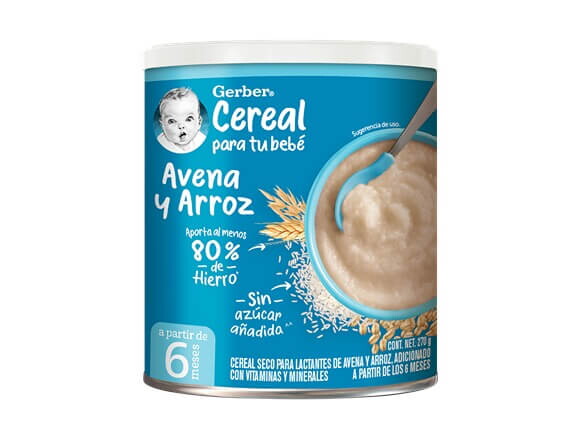 Gerber® Arroz y Avena Cereal Infantil