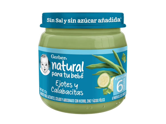 Gerber® Papilla Ejote y Calabacitas Etapa 2, 113g