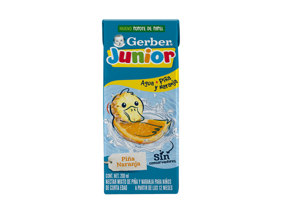 Gerber® Bebida Hidratante Piña y Naranja Etapa 4 de 200ml