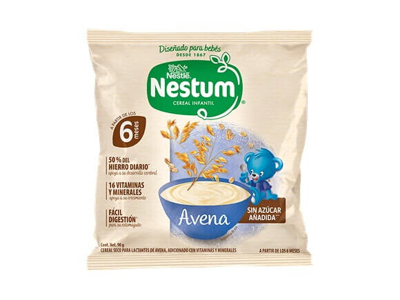 Nestlé® NESTUM® Avena 6 meses, bolsita