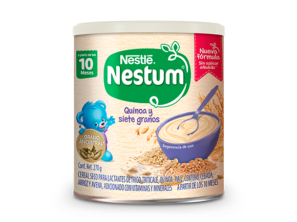 Papilla infantil desde 6 meses 8 cereales con fruta Nestlé sin