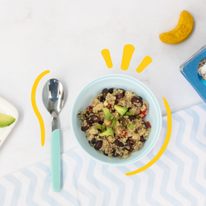 plato de quinoa tex mex para bebe galletas de platano gerber