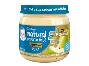 Gerber® Papilla Pera con Prebióticos