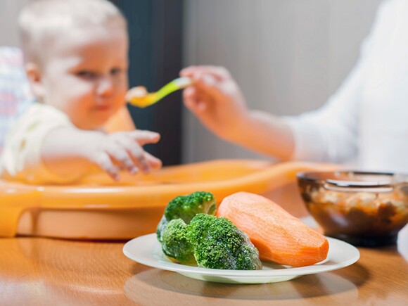 Sabores y texturas en alimentos para bebé