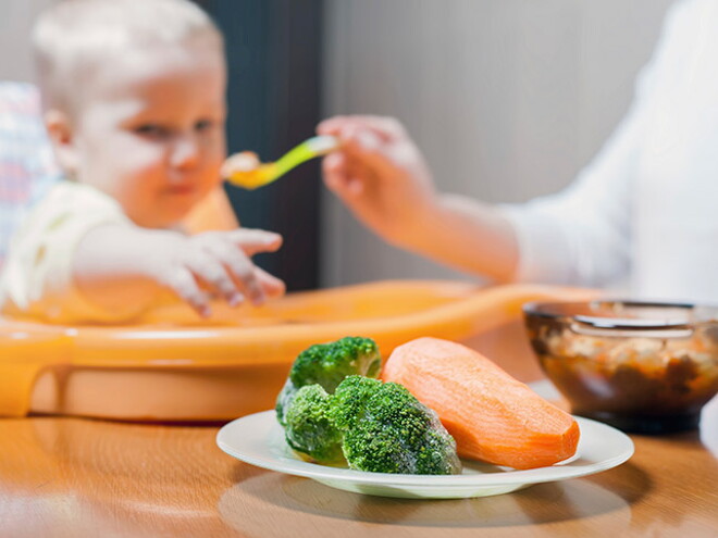 Sabores y texturas en alimentos para bebé