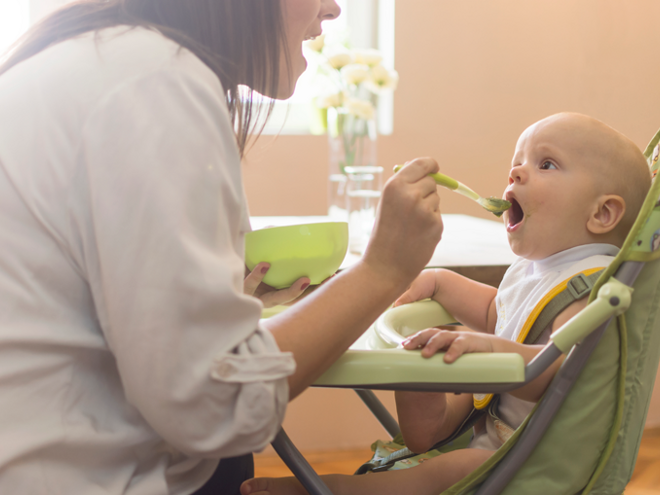 Menú semanal para bebés de 9 a 12 meses - Nuevas texturas por descubrir