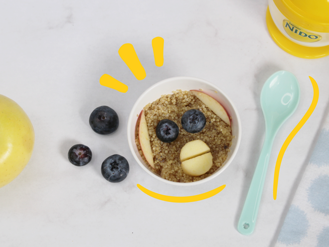 Receta de quinoa sabor manzana | Nestlé Baby and Me